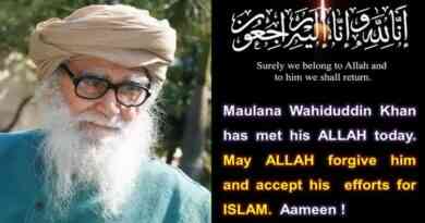 #MaulanaWahiduddinKhan no more Maulana Waheeduddin Khan