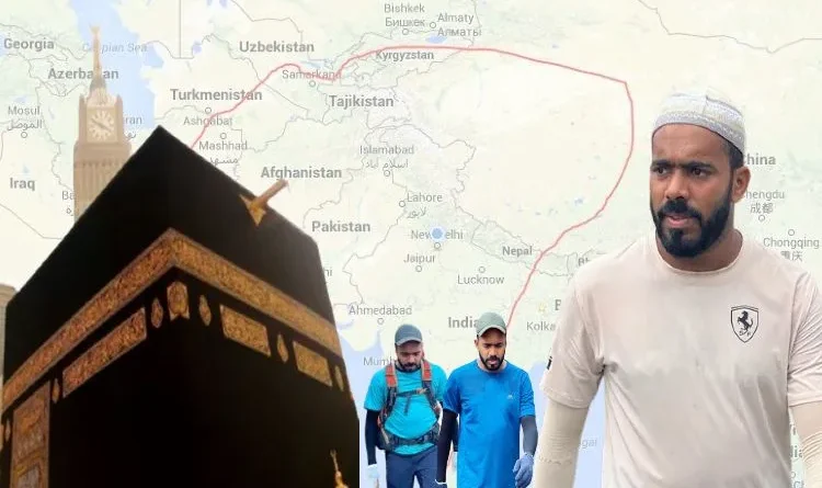 Labaik Allahuma Labaik: Shihabs of Kerala set out on a journey of 8640 kms on foot for Haj 2023