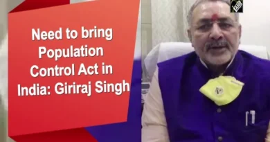 Strict law needed for population control: Giriraj Singh