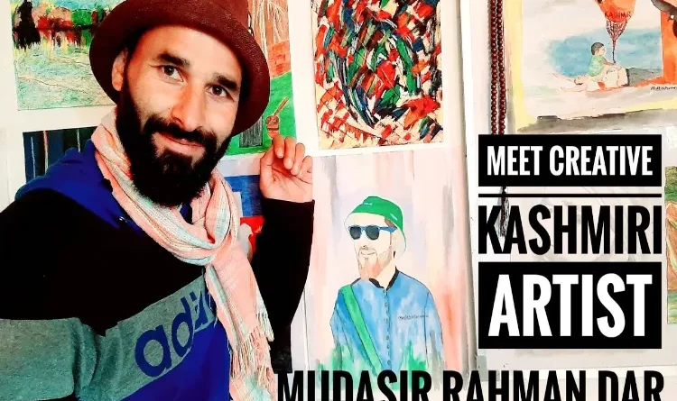 Meet Mudasir Rahman Dar, the artist from Kashmir who makes leaf portraits