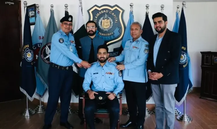 Cricketer Haris Rauf became the new ambassador of Islamabad Police, seeing this the mood got spoiled