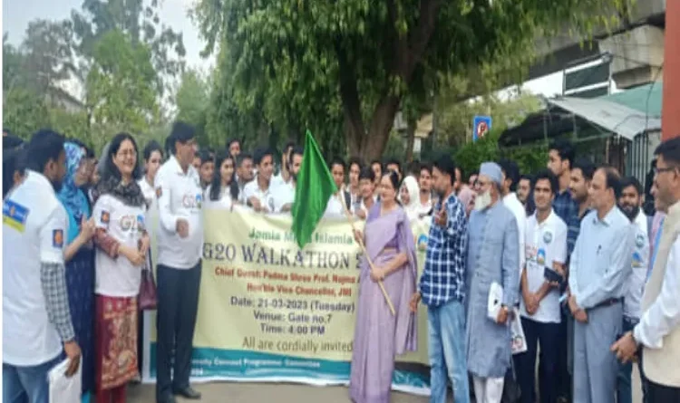 'G20 Walkathon' at Jamia Millia Islamia