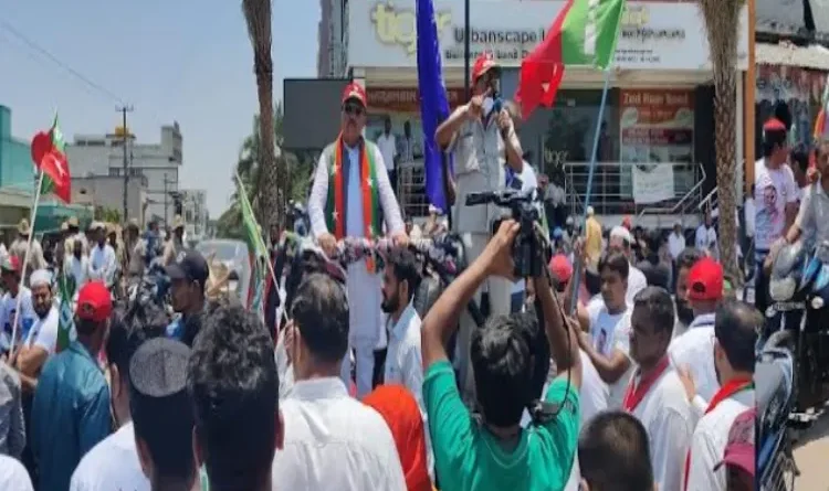 Karnataka Elections: SDPI State President Abdul Majeed files nomination papers from Rasamaha Raja Assembly Constituency