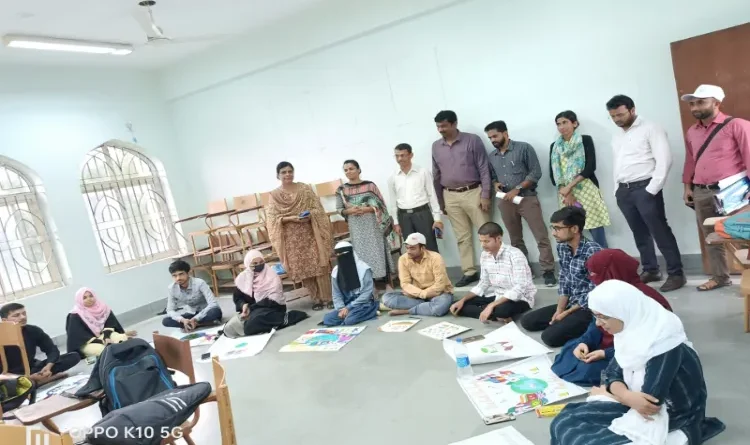 Latest news of Maulana Azad National Urdu University: Sirwat Jahan tops in poster making competition, discussion on quality education