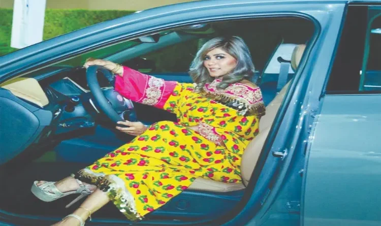 Social media sensation Rasha is teaching driving skills to the women of Zamjami Kingdom