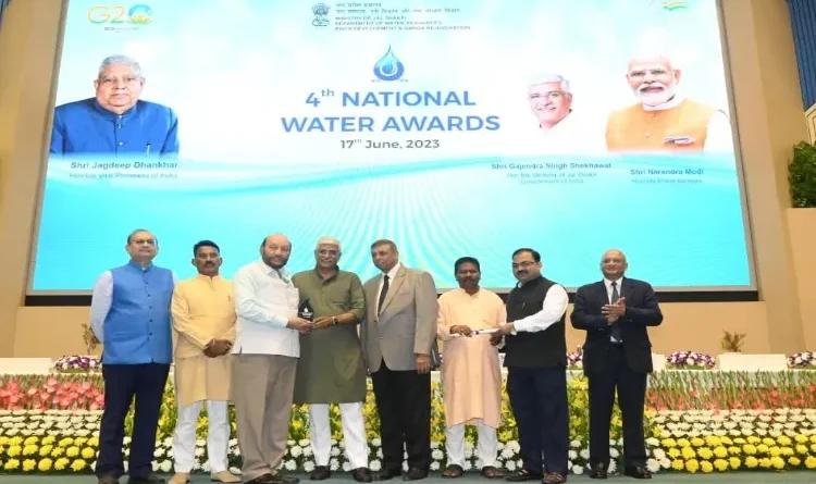 Prestigious National Water Award to MANUU