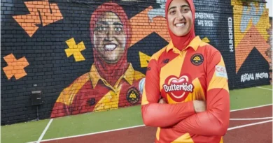 Britain's first international hijabi cricketer Ibtaha Maqsood appeared on BBC children's show