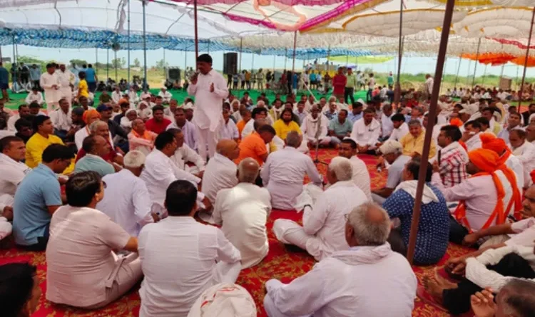 Shock to Mahapanchayat called for Brajmandal Jalabhishek Yatra in Palwal, Chief Palle boycotted