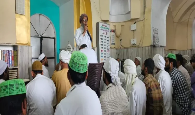 After the Nuh riots, Friday prayers for the first time in the Bazar Wali Masjid Hodal