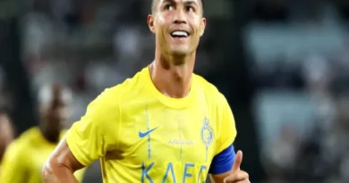 How many goals did Ronaldo score at Al-Nassr Cristiano moves up league win over Al-Akhdoud