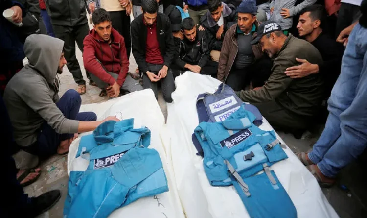 How many journalists were killed in Gaza?
