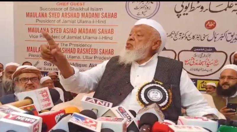 Arshad Madani say that we do not accept mosques temples built by demolishing them