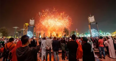 Fireworks for record 60 minutes on New Year 2024 in Abu Dhabi