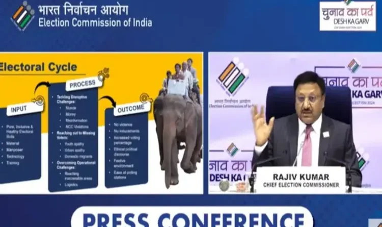 2024 Lok Sabha elections: Voting in 7 phases from April 19, counting of votes on June 4, 96.8 crore voters will vote.