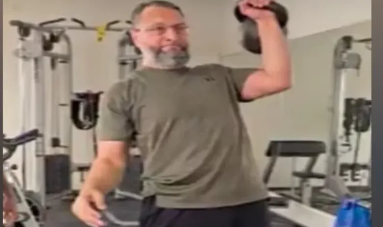 Which exercise does AIMIM Sadar Owaisi do to stay fit?