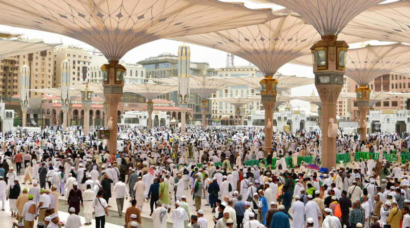 Madina: More than 55 lakh Umrah Haj pilgrims reached the Prophet's Mosque last week.
