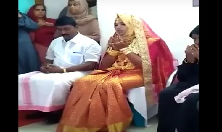 Video of bride praying after marriage goes viral