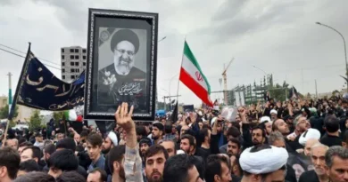 Crowd gathered at the funeral of victims of helicopter crash in Iran's Qom, President Raisi will be laid to rest on Thursday.