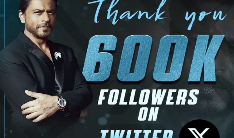 Shahrukh Khan Universe Fan Club said, thanks for 600 thousand followers on Twitter!