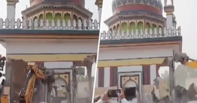 Dargah built on irrigation department's land demolished, video discussed on social media