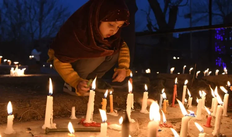 The night of Shab-e-Barat was spent in prayer, Fateha in graveyards, lights in mosques and echoes of prayers