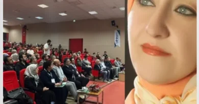 Iraqi researcher Naba Hassan Ali Al-Jamili's analysis of Sana Shalan's stories at an international seminar in Türkiye