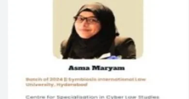 Amazing feat of Hyderabad's daughter Asma Maryam, will present research paper in Chicago-Harvard-Wharton Conference
