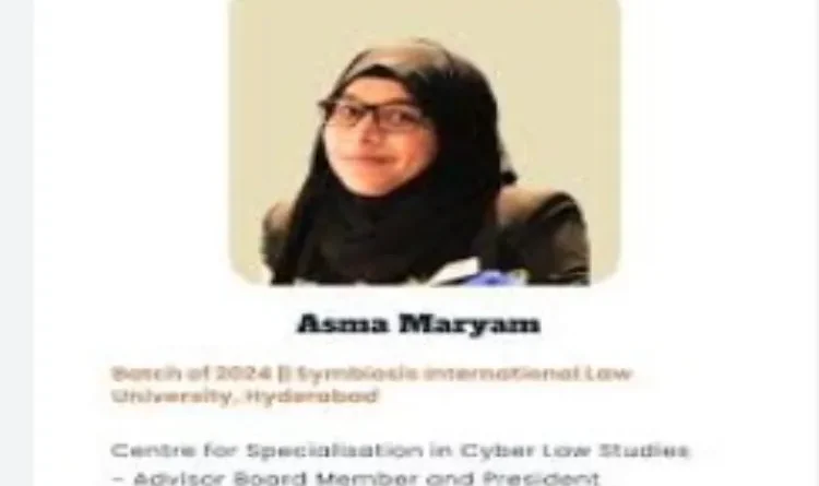 Amazing feat of Hyderabad's daughter Asma Maryam, will present research paper in Chicago-Harvard-Wharton Conference