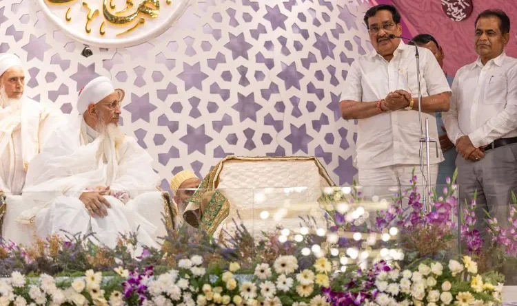 Union Minister CR Patil attends Syedna Mufaddal Saifuddin's 82nd birth anniversary celebrations