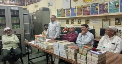 Islampur: Book distribution at Nishat Library, 250 books and copies of the Quran donated.