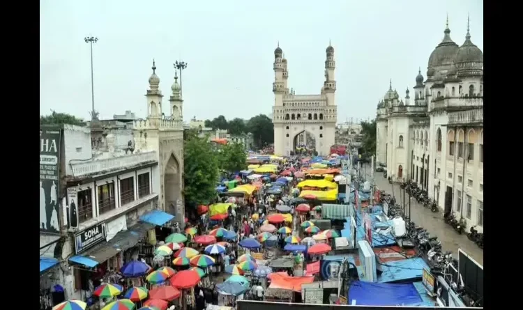 Hyderabad ranked 18th among the 'dirtiest cities' in a global report, with the Charminar area in a shambles.