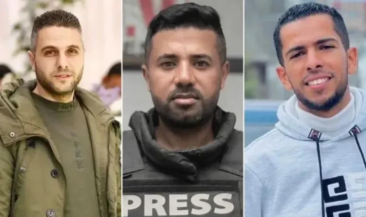Eleven Palestinians were killed in an Israeli attack in Gaza, including three journalists.