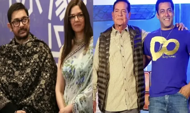 Aamir Khan visits Salim Khan at Lilavati Hospital, accompanied by Gauri Spratt