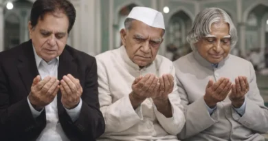 When APJ Abdul Kalam offered namaz in the third row, Dilip Kumar in the last row and Fakhruddin Ali Ahmed removed his shoes at the door of the mosque.