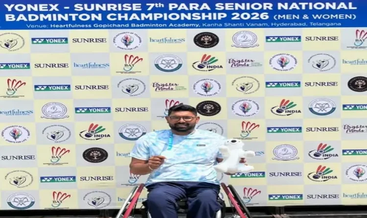 Jamia's Munna Khalid Wins Silver Medal in National Para-Badminton