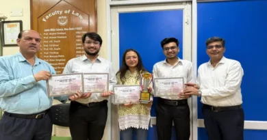Jamia Dominates Sir Syed National Moot Court: Wins Best Memorial Award