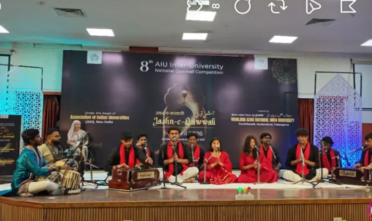 Sufi Melodies Resound at Maulana Azad National Urdu University: Grand Inauguration of the National Qawwali Competition, 'Jashn-e-Qawwali'