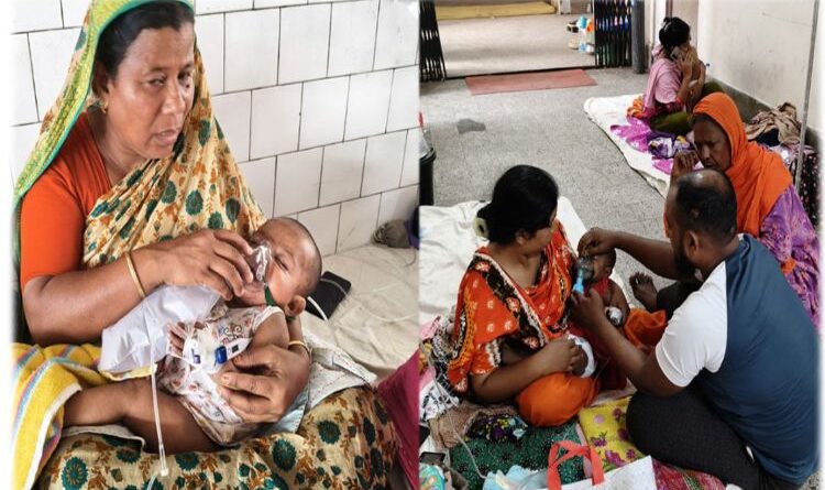 Measles Rampage in Bangladesh: Innocent Children Battle for Breath in Hospitals Amidst Helpless Parents and a Severe ICU Crisis.