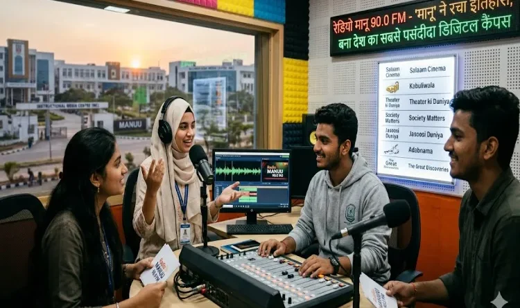MANUU Radio 90 FM Sets a New Benchmark for Community Broadcasting in the Country.