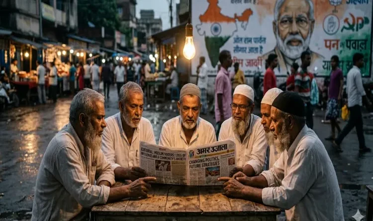 A New Turn in Indian Politics: Muslims on the Margins and the Restlessness for Change, simbolic AI PHOTO