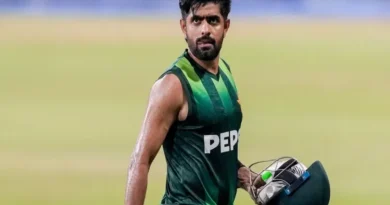 Babar Azam will not play the first Test against Bangladesh due to a knee injury.