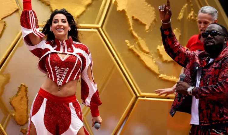 Nora Fatehi dazzles at the FIFA World Cup.
