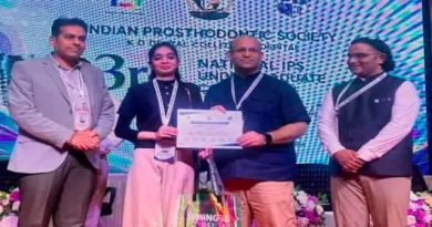 AMU's Nabiha Nadeem wins prestigious medal at National Prosthodontics Convention.