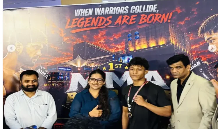 AMU student Monajjal wins title at Bihar MMA Championship.