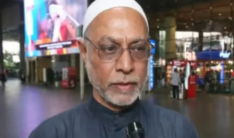 Maulana Rajani upset over the burning of the Indian flag in Iran.