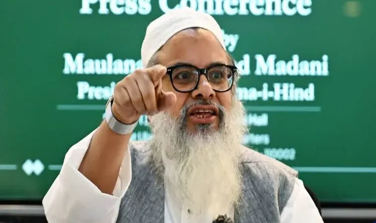 Maulana Madani expresses concern over Maharashtra's conversion law.