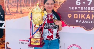 AMU's Nabila Khan wins gold at Roller Derby Cup.