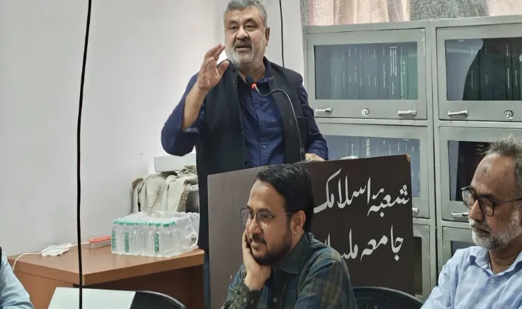 Lecture on Iran visit at JMI; emphasis on Islamic unity.