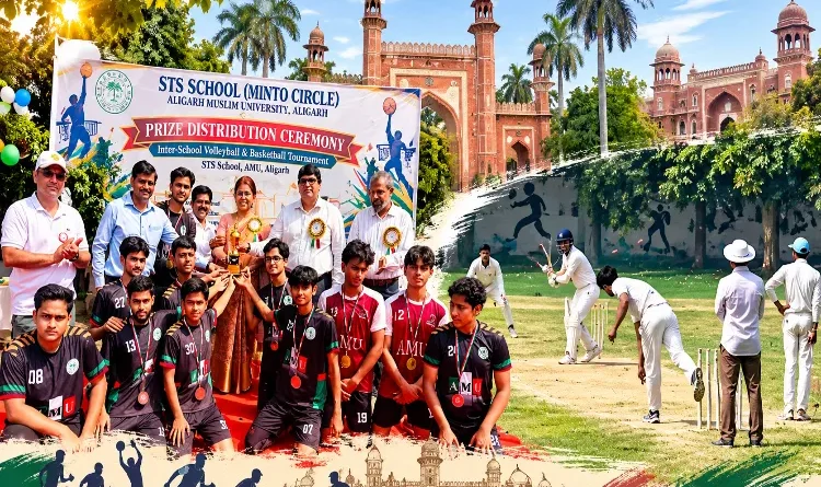 Thrills of sport at AMU schools; prowess displayed in basketball and cricket.